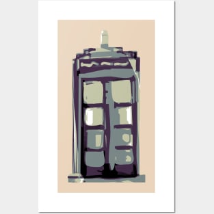 Blue Phone Box - Eyesasdaggers Posters and Art